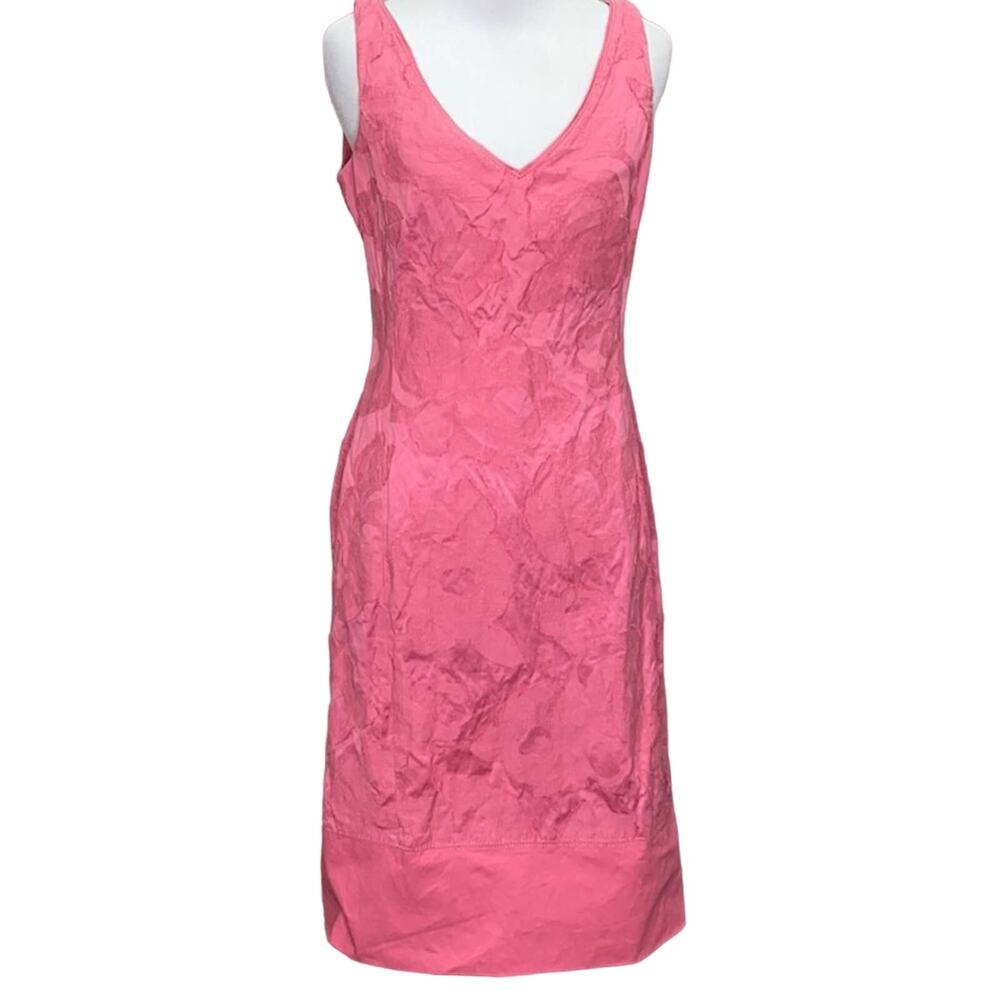 Lavia 18 Pink Floral Overlay Appliqué Sheath Dress